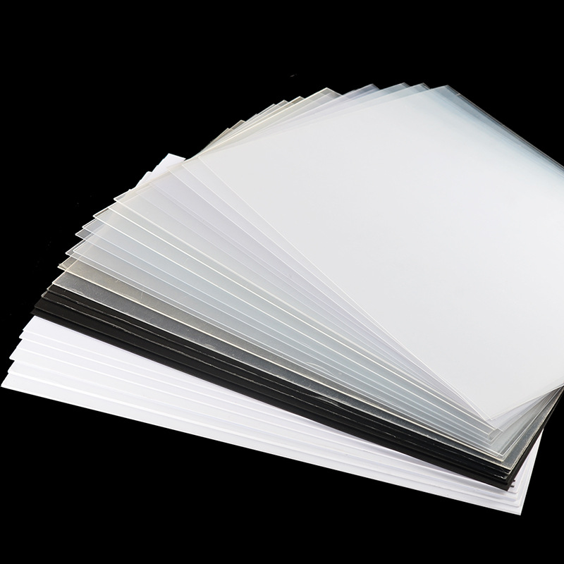 Transparent PVC sheet PP frosted translucent plastic sheet PET film coil PC sheet hard sheet processing custom