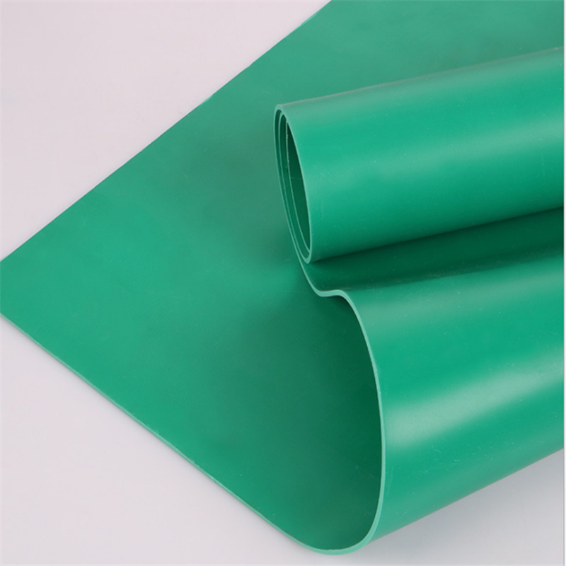 PVC green soft board 1.3m wide anti-corrosion anti-pressure lining plate thick plastic green rubber board workshop floor anti-slide